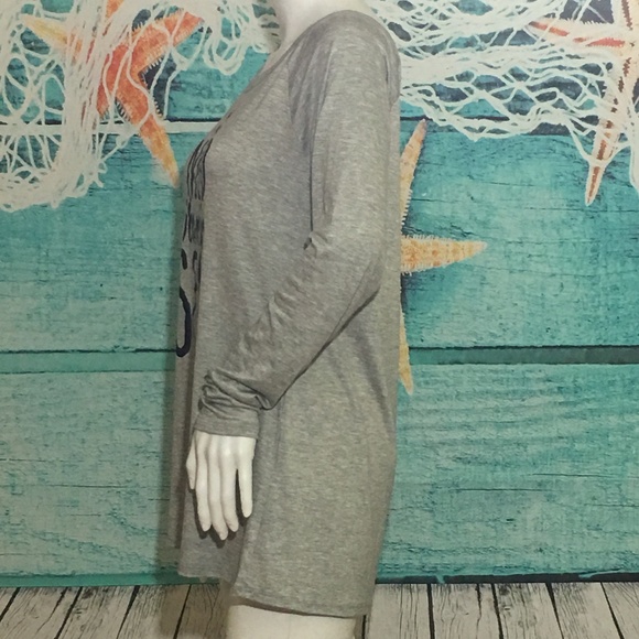 Women's Nautical Long Sleeve Graphic Top Tee - Picture 6 of 8